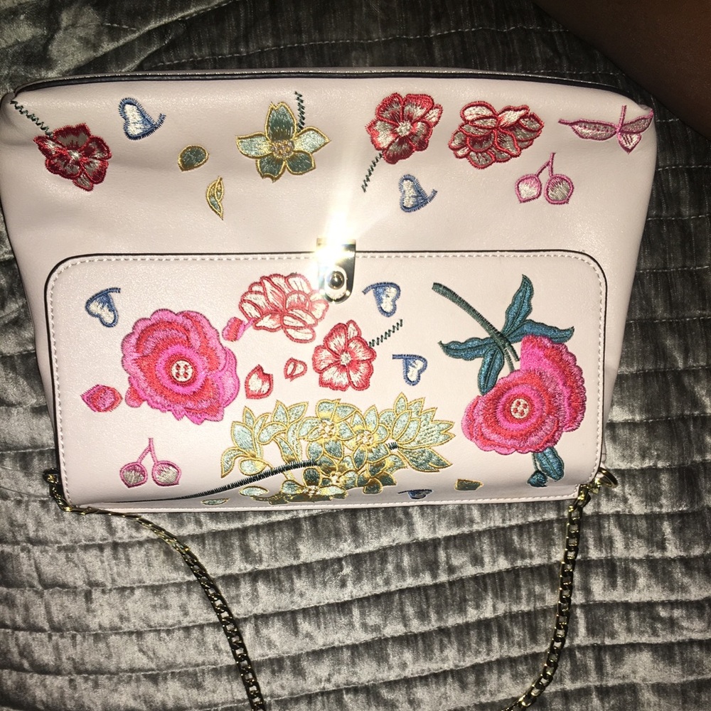 Top shop embroidered purse